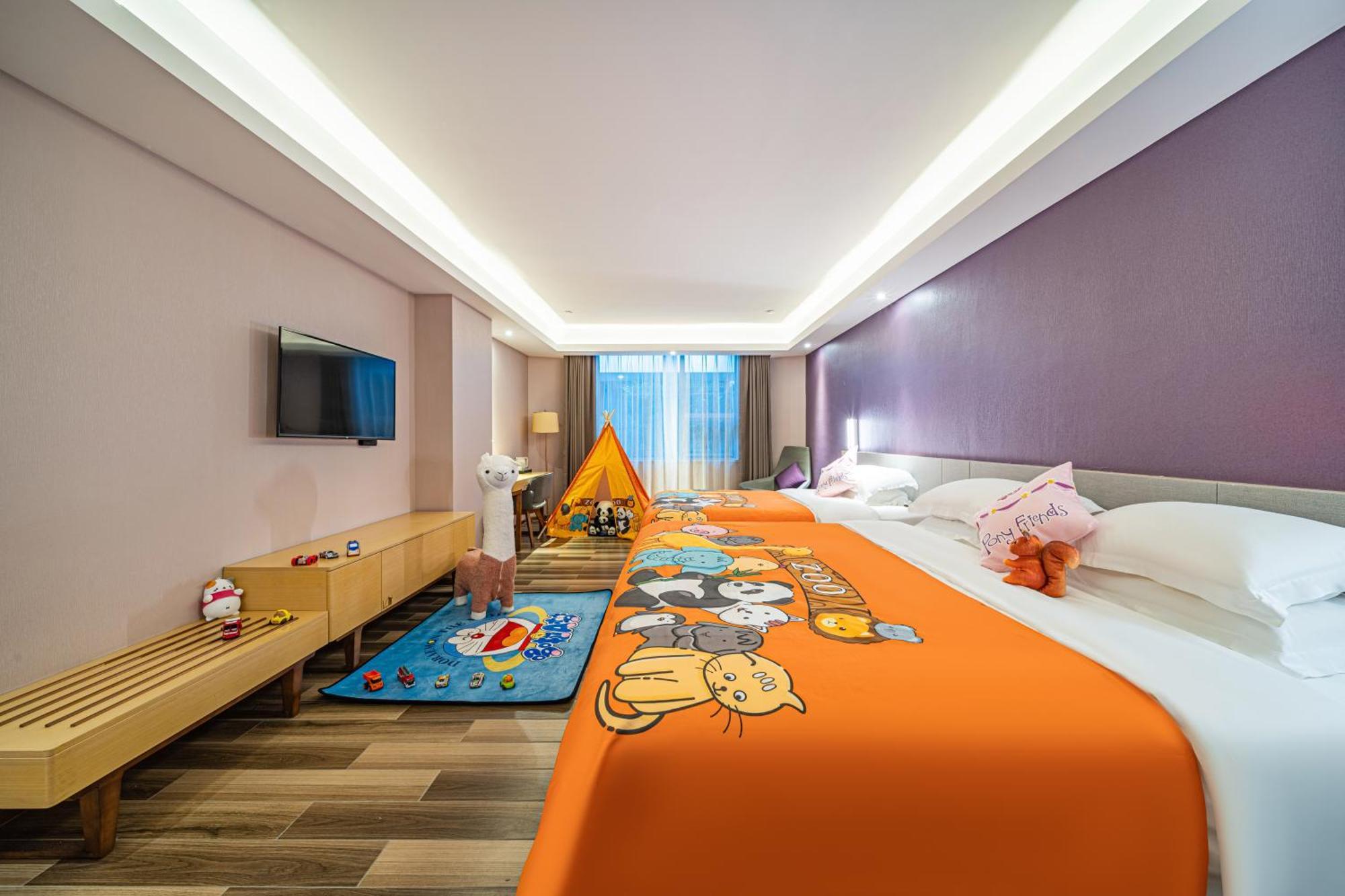 Echarm International Hotel Guangzhou Baiyun International Airport Huadu Plaza Branch - Free Deliver Service To Guangzhou Baiyun International Airport & Free Deliver Service To Canton Fair Complex During Canton Fair Period エクステリア 写真